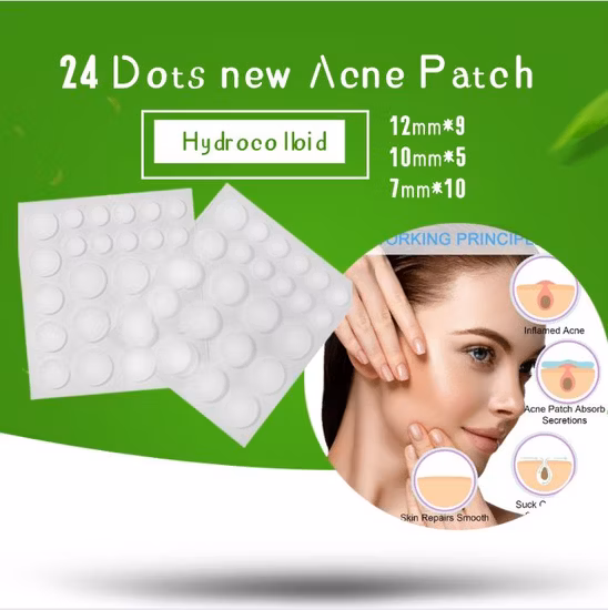 24 Dots Acne Patch Hydrocolloid Acne Dressing Spot Patch